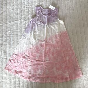 Tie dye sleeveless cotton dress
